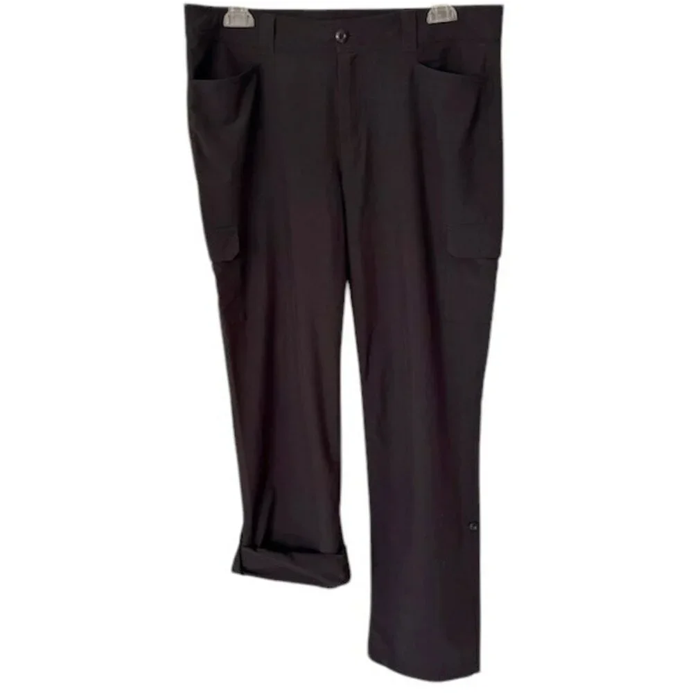 Eddie Bauer Roll-Up Cargo Hiking/Walking Pants - Black - 12